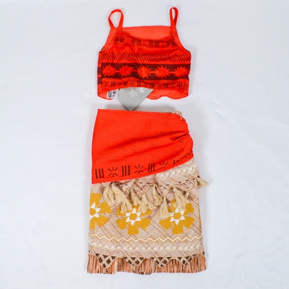 Disney Moana Costume - Red and Yellow - Picture 4 of 7